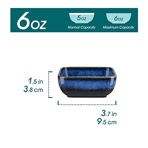 Stylish Compact Ceramic Dipping Bowls - Set of 4