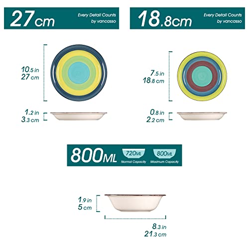 Vancasso 18-Piece Stoneware Dinnerware Set for 6