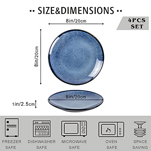 Safe and Elegant Porcelain Dessert Plates for Kitchen Use