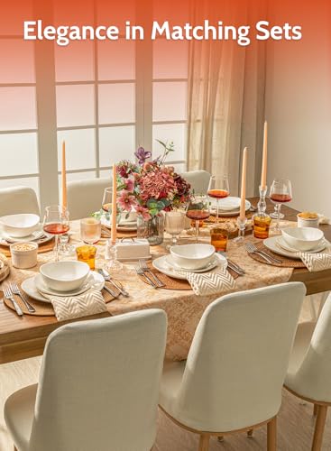 Sweese 11 Inch White Dinner Plate Set of 6