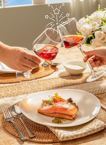 Sweese 11 Inch White Dinner Plate Set of 6