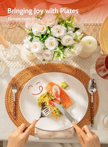 Sweese 11 Inch White Dinner Plate Set of 6