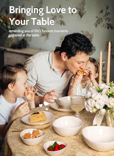 Sweese 11 Inch White Dinner Plate Set of 6